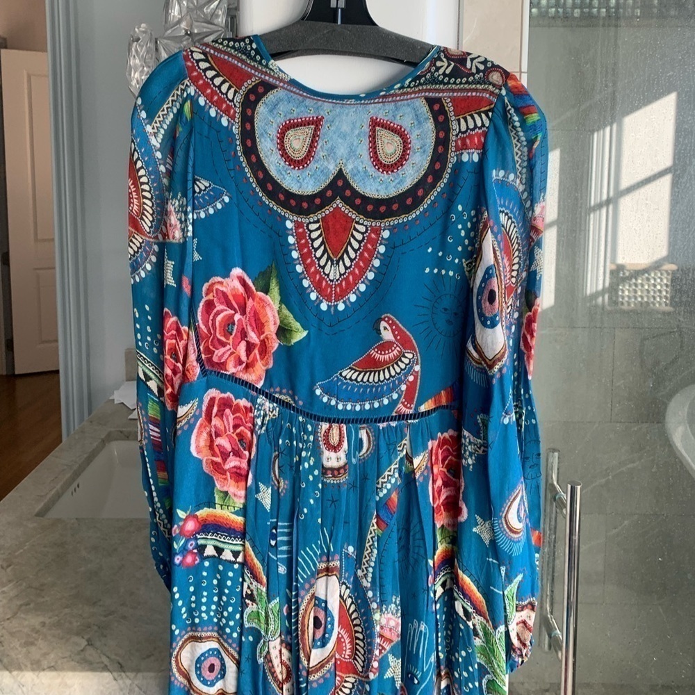 FARM Rio Mystic Blue Midi Dress - Picture 10 of 10